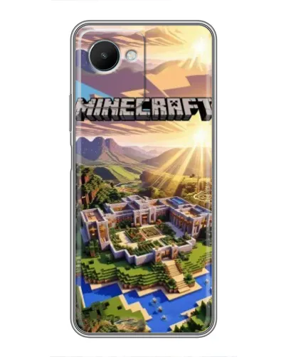 Чохол для Realme C30s з картинкою «Minecraft панорама»
