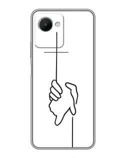 Чехол для Realme C30s с картинкой «Рука держит» Чехол для Realme C30s с картинкой «Рука держит»