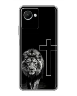 Чехол для Realme C30s с картинкой «Лев и Крест» Чехол для Realme C30s с картинкой «Лев и Крест»