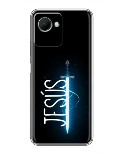 Чехол для Realme C30s с картинкой «Меч Духа Jesus» Чехол для Realme C30s с картинкой «Меч Духа Jesus»