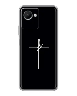 Чехол для Realme C30s с картинкой «Тонкий крест» Чехол для Realme C30s с картинкой «Тонкий крест»