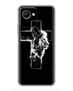 Чехол для Realme C30s с картинкой «Сияющий крест Jesus» Чехол для Realme C30s с картинкой «Сияющий крест Jesus»