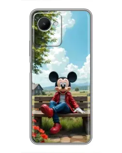 Чехол для Realme C30s с картинкой «Микки на скамейке» Чехол для Realme C30s с картинкой «Микки на скамейке»