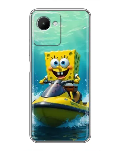 Чохол для Realme C30s з картинкою «Спанч Боб на гідроциклі» Чохол для Realme C30s з картинкою «Спанч Боб на гідроциклі»