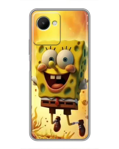Чохол для Realme C30s з картинкою «Губка Боб стрибає» Чохол для Realme C30s з картинкою «Губка Боб стрибає»