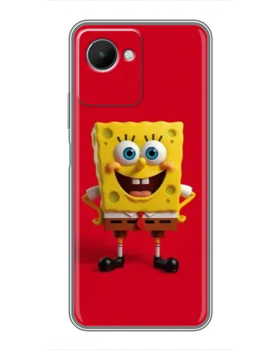 Чохол для Realme C30s з картинкою «Спанч Боб на червоному» Чохол для Realme C30s з картинкою «Спанч Боб на червоному»
