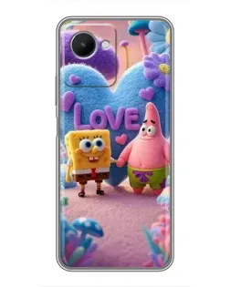 Чохол для Realme C30s з картинкою «Губка Боб Патрік»