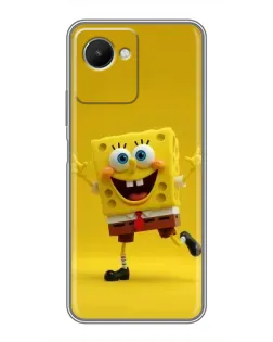 Чохол для Realme C30s з картинкою «Позитивний Губка Боб»