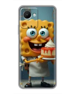 Чохол для Realme C30s з картинкою «Кухар Спанч Боб»