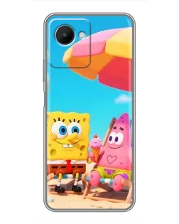 Чехол для Realme C30s с картинкой «Отдых на пляже»