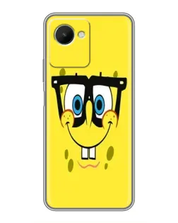 Чехол для Realme C30s с картинкой «Минималистичный Спанч Боб»