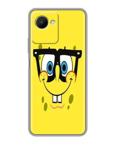 Чехол для Realme C30s с картинкой «Минималистичный Спанч Боб» Чехол для Realme C30s с картинкой «Минималистичный Спанч Боб»
