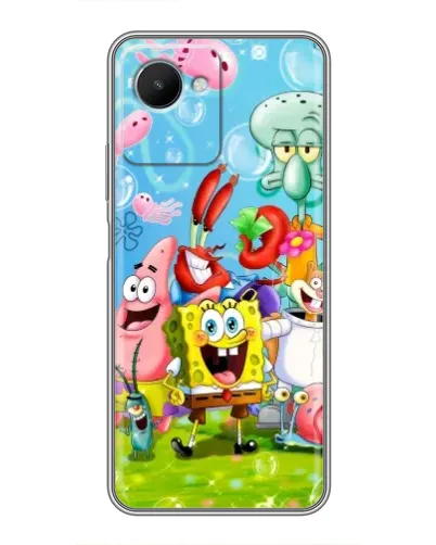 Чехол для Realme C30s с картинкой «Губка Боб и друзья» Чехол для Realme C30s с картинкой «Губка Боб и друзья»