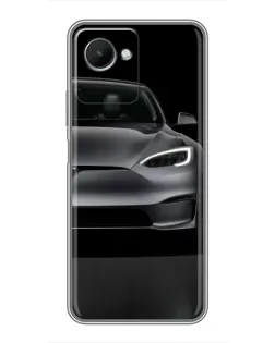 Чехол для Realme C30s с картинкой «Tesla Model S Look»