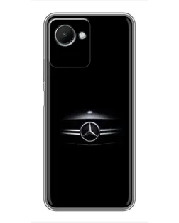 Чехол для Realme C30s с картинкой «Mercedes — абстрактные линии» Чехол для Realme C30s с картинкой «Mercedes — абстрактные линии»