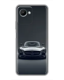 Чехол для Realme C30s с картинкой «Mercedes на черном» Чехол для Realme C30s с картинкой «Mercedes на черном»