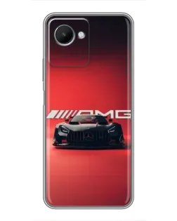 Чехол для Realme C30s с картинкой «Mercedes AMG — красная линия» Чехол для Realme C30s с картинкой «Mercedes AMG — красная линия»