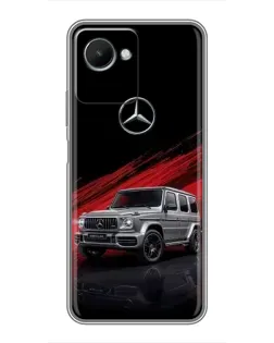 Чехол для Realme C30s с картинкой «Mercedes G-Class красный» Чехол для Realme C30s с картинкой «Mercedes G-Class красный»