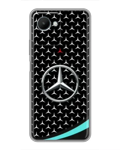 Чехол для Realme C30s с картинкой «Mercedes — бирюзовый акцент»