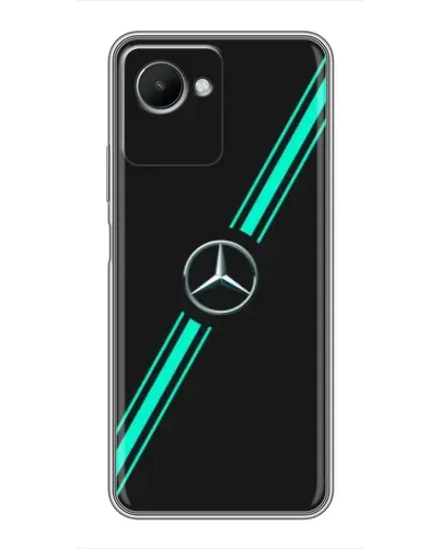 Чехол для Realme C30s с картинкой «Спортивные линии Mercedes» Чехол для Realme C30s с картинкой «Спортивные линии Mercedes»