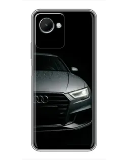 Чехол для Realme C30s с картинкой «Audi — детализация кузова»