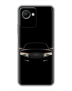 Чохол для Realme C30s з картинкою «Audi — нічний контур»