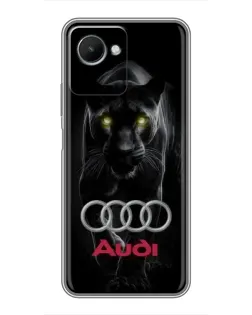 Чохол для Realme C30s з картинкою «Пантера та Audi»