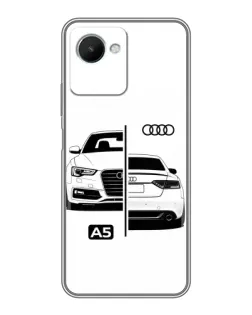 Чохол для Realme C30s з картинкою «Audi — контрастний дизайн»