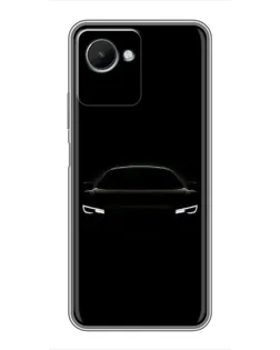 Чохол для Realme C30s з картинкою «Погляд Audi у темряві»