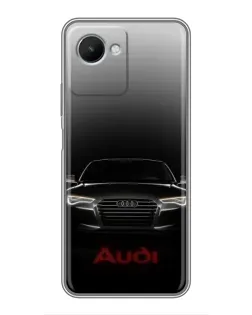 Чохол для Realme C30s з картинкою «Audi — градієнтний контур»