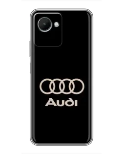 Чохол для Realme C30s з картинкою «Audi — золотий логотип»