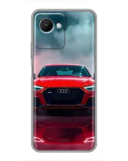 Чохол для Realme C30s з картинкою «Audi RS — червоний стиль»