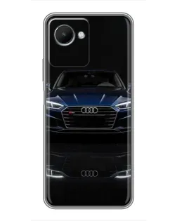 Чохол для Realme C30s з картинкою «Audi — нічне відображення»