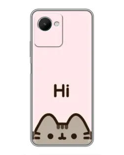 Чохол для Realme C30s з картинкою «Пушин каже Hi»