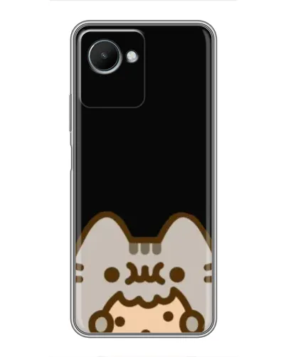 Чохол для Realme C30s з картинкою «Пушин на чорному» Чохол для Realme C30s з картинкою «Пушин на чорному»