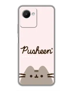 Чохол для Realme C30s з картинкою «Pusheen логотип»