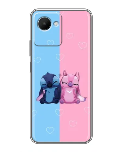 Чехол для Realme C30s с картинкой «Stitch и Angel Love» Чехол для Realme C30s с картинкой «Stitch и Angel Love»