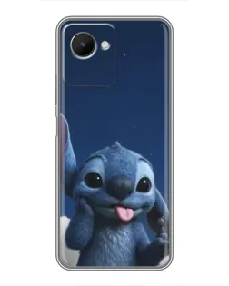 Чехол для Realme C30s с картинкой «Стич в облаках» Чехол для Realme C30s с картинкой «Стич в облаках»