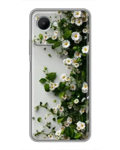 Чехол для Realme C30s с картинкой «Ветка мелких белых цветов» Чехол для Realme C30s с картинкой «Ветка мелких белых цветов»