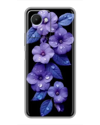 Чехол для Realme C30s с картинкой «Фиолетовые цветы с росою» Чехол для Realme C30s с картинкой «Фиолетовые цветы с росою»