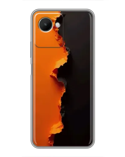 Чехол для Realme C30s с картинкой «Оранжевый разлом» Чехол для Realme C30s с картинкой «Оранжевый разлом»
