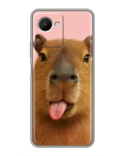 Чохол для Realme C30s з картинкою «Капібара з язиком» Чохол для Realme C30s з картинкою «Капібара з язиком»