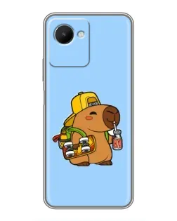 Чохол для Realme C30s з картинкою «Капібара на скейті» Чохол для Realme C30s з картинкою «Капібара на скейті»