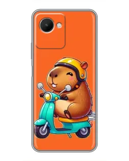 Чохол для Realme C30s з картинкою «Капібара на скутері» Чохол для Realme C30s з картинкою «Капібара на скутері»