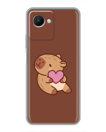 Чохол для Realme C30s з картинкою «Капібара з серцем» Чохол для Realme C30s з картинкою «Капібара з серцем»