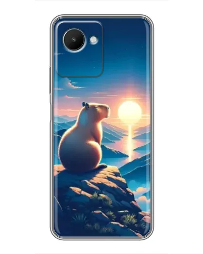 Чохол для Realme C30s з картинкою «Захід сонця з капібарою» Чохол для Realme C30s з картинкою «Захід сонця з капібарою»