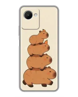 Чохол для Realme C30s з картинкою «Вежа з капібар» Чохол для Realme C30s з картинкою «Вежа з капібар»