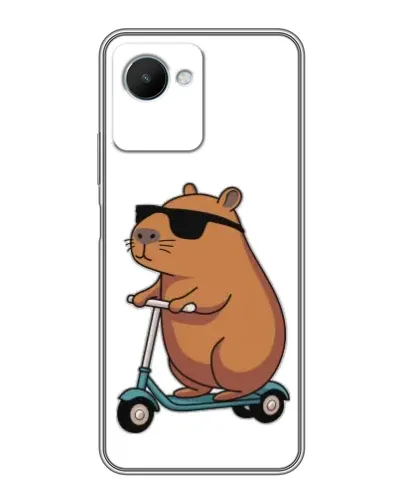 Чохол для Realme C30s з картинкою «Капібара на самокаті» Чохол для Realme C30s з картинкою «Капібара на самокаті»