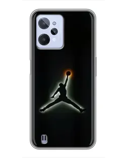 Чехол для Realme C31 с картинкой «Jordan Gradient Logo»