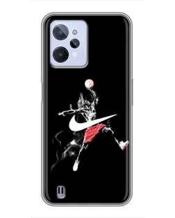 Чехол для Realme C31 с картинкой «Jordan Jumpman»